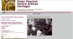 Desktop Screenshot of horlogerie-ancienne-peschel.info