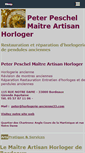 Mobile Screenshot of horlogerie-ancienne-peschel.info